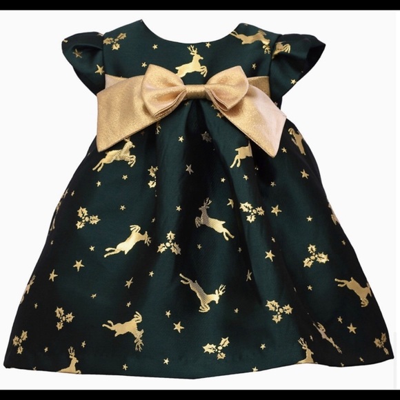 BONNIE JEAN REINDEER TRAPEZE DRESS/MACHINING PANTY - Picture 5 of 5